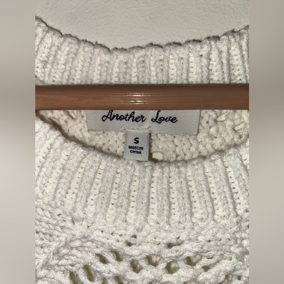 ANOTHER LOVE BODHI GEOMETRIC VEST OFF WHITE Sleevless Top Size Small - Picture 3 of 6